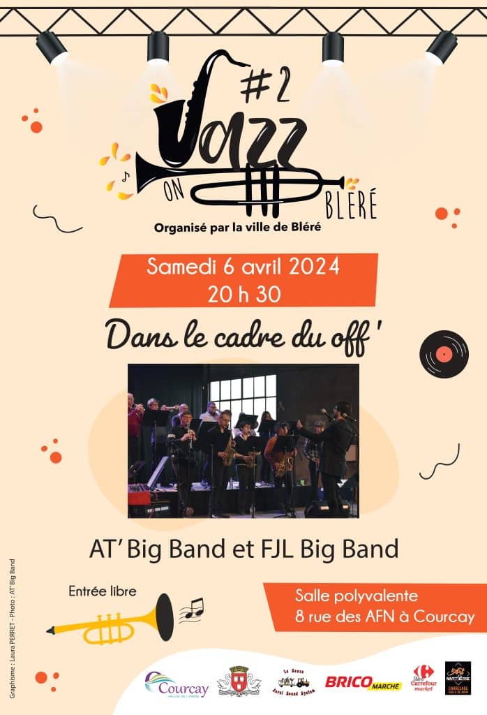 Affiche COURCAY - Concert jazz le samedi 6 avril 2024