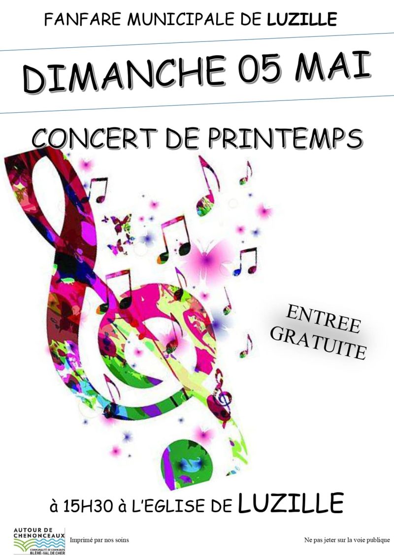 Concert de printemps - Dimanche 05mai 2024 - Luzillé